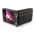 thumbnail image 6 of Allytech Motorola Razr 40 Ultra Wallet Case Cover with Long Strap, Vintage PU Leather Crossbody Shoulder Strap Slim Cards Slots Shockproof Wallet  Phone Case for Motorola Razr 40 Ultra - Black, 6 of 7