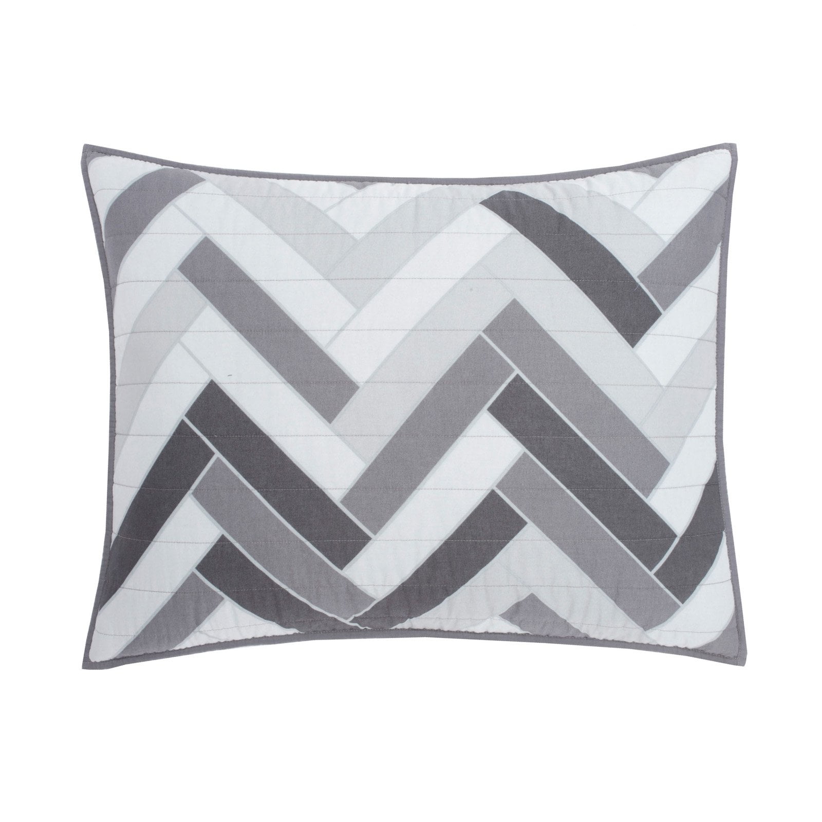 Details about   Izod Herringbone King Standard Pillow Sham 20”x36” Frost Gray 