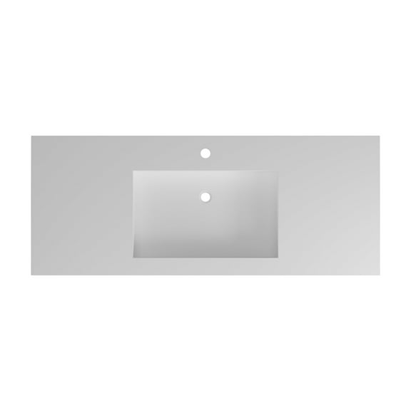 47'' Wall Mounted Bathroom Sink Solid Surface Bathroom Vessel Sink