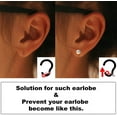 thumbnail image 4 of Earring Lifters - Earring Backs Lifts Heavy Stud Earrings, earlobe Support for Earrings, Heart, Tiara Earring Backs for Heavy Earring, Upgraded Large Earring Backs for Droopy Ears S, 4 of 5