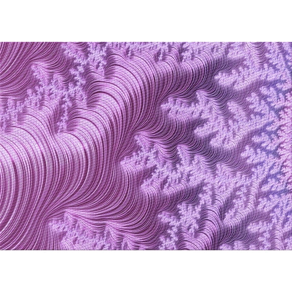 Ahgly Company Machine Washable Indoor Rectangle Transitional Violet Purple Area Rugs, 5' x 7'