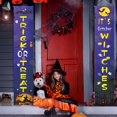 thumbnail image 3 of PULLIMORE Halloween Decoration Doutdoor - Halloween Porch Banners- Trick Or Treat - October Witches Front Porch Signs for Halloween Decor - Fall Decor - Halloween Welcome Sign (Blue), 3 of 6