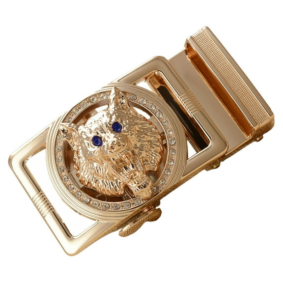 UNOMOR Mens Belt Ratchet Buckle Golden Alloy 1Pcs