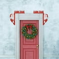thumbnail image 4 of Christmas Santa Claus I Saw That Wooden Door Frame Decoration, Festive Wooden Door Corner Hanger, Santa Claus Christmas Decoration for Door Frame, Metal Wall Decor for Holiday Home Party, 4 of 7