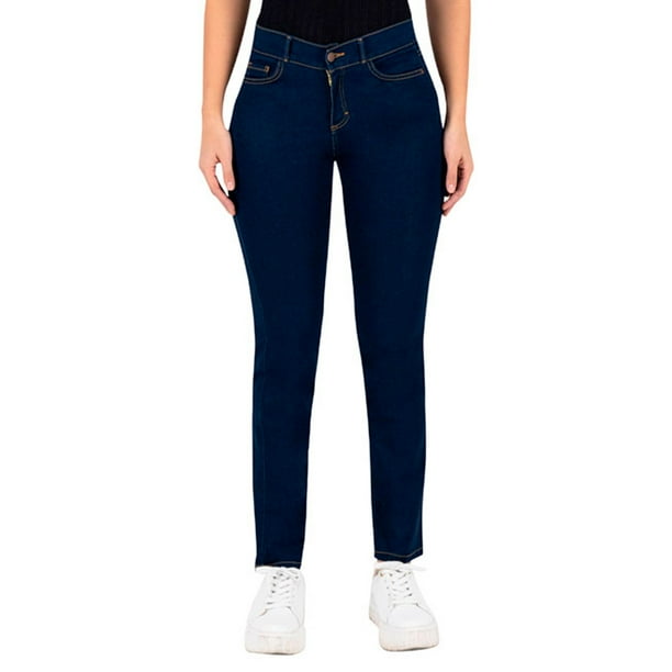 Pantalón Recto Britos Jeans Mujer Azul 024787