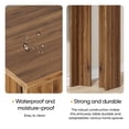 thumbnail image 4 of CQSXDA Extra-Long 62.99-Inch Console Table for Living Room and Hallway Decorative Sofa Table for Narrow Entrances, Walnut, 4 of 9
