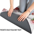 thumbnail image 3 of White Cow Strawberry Pattern Hot Yoga Mat Towel Non Slip for Hot Yoga - Quick-Drying Yoga Mat Cover with 4 Corner Pockets with Travel Bag - Hot Yoga Towel Non Slip Grip Moisture Wicking Sweat 70"x26", 3 of 6