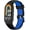 1PCS-Black blue, variant on KOMI Replacement Soft & Flexible Silicone Watch Bands Compatible with Xiaomi Mi Band 8 & Band 8 NFC Smartwatch Adjustable Strap Sport Wristband Bracelet for Women Men