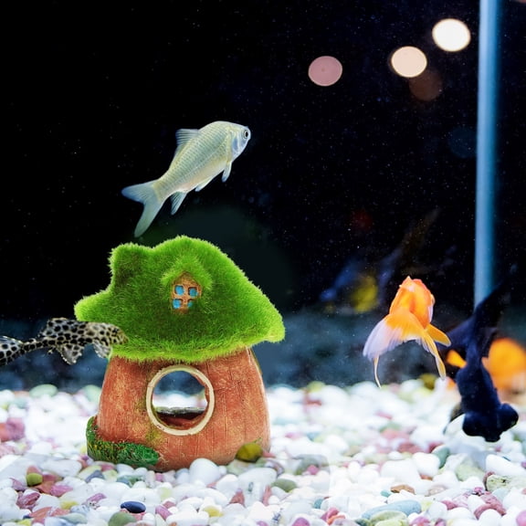 WEUVEB Aquarium Decoration Resin Fish Hide Betta House Fish Tank Decorative Shelter