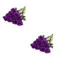 thumbnail image 2 of Flores artificiales Advancent 10 Uds a prueba de agua ramo de rosas para el hogar boda fiesta cumpleaños regalo decoraciones al Type5 NO5, 2 of 6