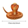 thumbnail image 2 of Large Realistic Snake Plushies - 67" Cobra Snake Stuffed Animals Toys,Gifts & Party Decorations (Hot Pink), 2 of 8