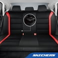 thumbnail image 3 of Skechers Leather Mesh Full Set Car Seat Cover – Premium Comfort with Breathable Mesh Panels, Durable Leather Construction, Universal Fit for Cars, Trucks, and SUVs - Red, 3 of 10
