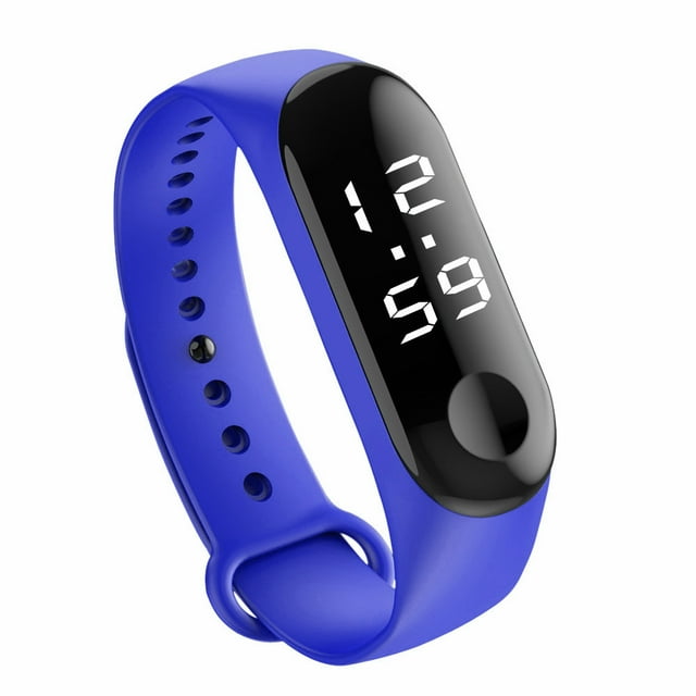 Reloj deportivo digital LED de moda, relojes de pulsera unisex para hombres y mujeres.
