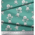 thumbnail image 3 of Soimoi Rayon Crepe Fabric Leaves & Floral Block Printed Craft Fabric by The Yard 46 Inch Wide, 3 of 3