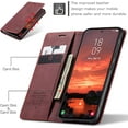 thumbnail image 3 of Funda para Samsung Galaxy S25, diseño clásico de cuero tipo billetera, cierre magnético, función atril, ranura para tarjetas, protección a prueba de golpes para Samsung Galaxy S25, 3 of 9
