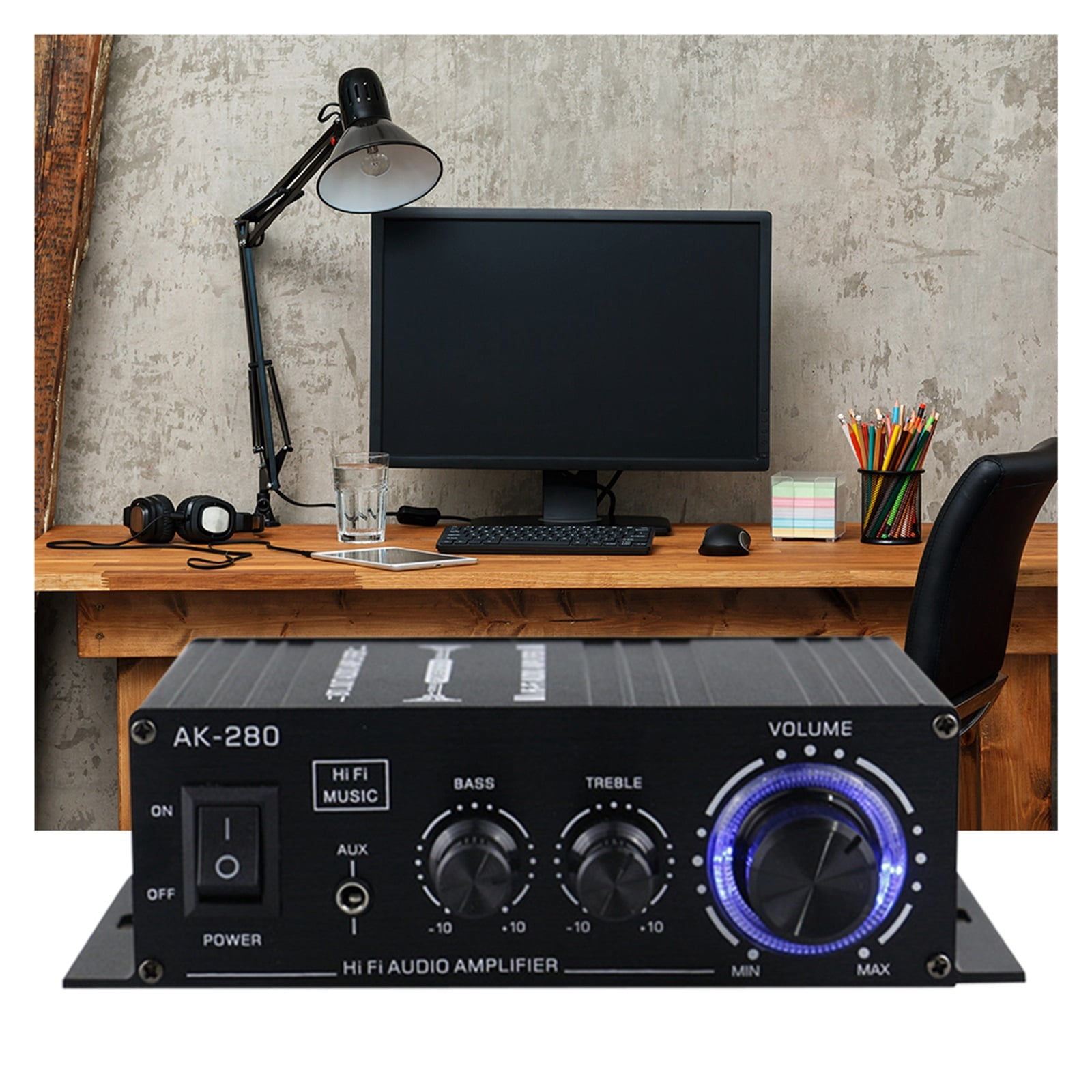 Power Amplifier 12V HiFi Bass Stereo Mini Amplifier Dual Channel Music Player Home Theater ,Multi Modes