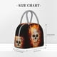thumbnail image 2 of Balery Satanic Skull Bolsa de Almuerzo para Mujeres, Caja de Almuerzo, Bolsa de Almuerzo Pequeña Impermeable, Tote de Almuerzo Reutilizable con Gran Capacidad, 2 of 6
