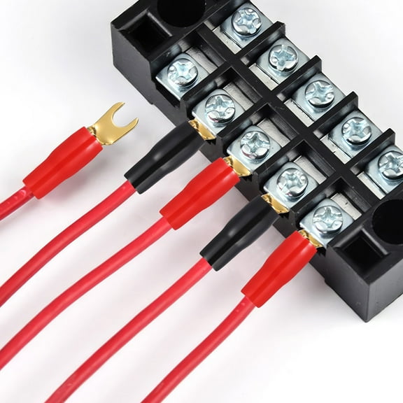 FONWILYO 3 Pairs Gold Plated Speaker Connectors Spade for Speaker Systems