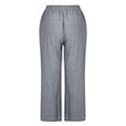 thumbnail image 6 of qolati Women's Cotton Linen Pants Lightweight High Waisted Wide Leg Palazzo Pant Comfy Casual Loose Lounge Trousers with Pocket, 6 of 6