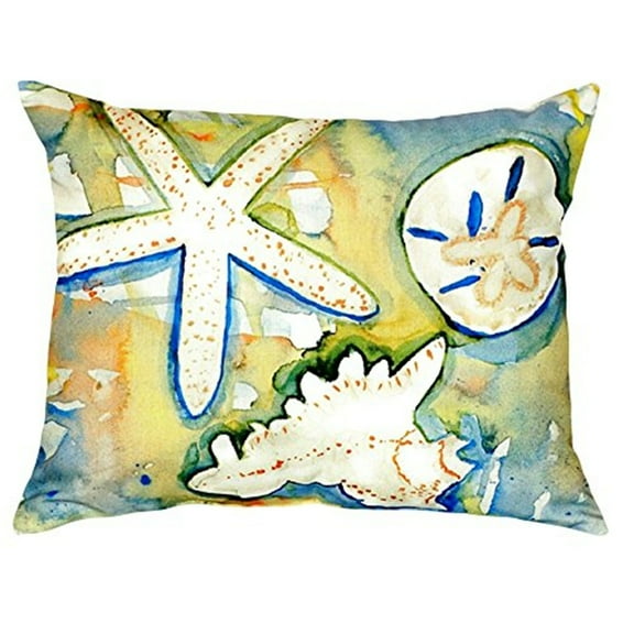 Betsy Drake NC603 16 x 20 in. Beach Treasures No Cord Pillow