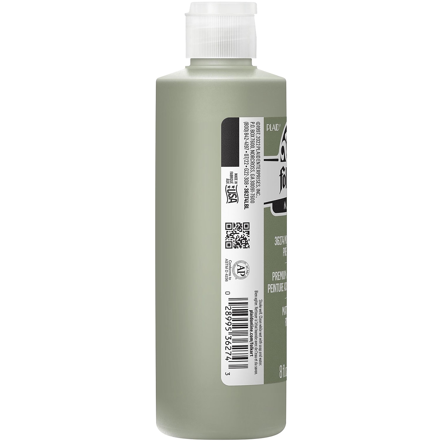 FolkArt Acrylic Paint Matte 8oz. Mossy Meadow 3/Pack(FLK36274-3)