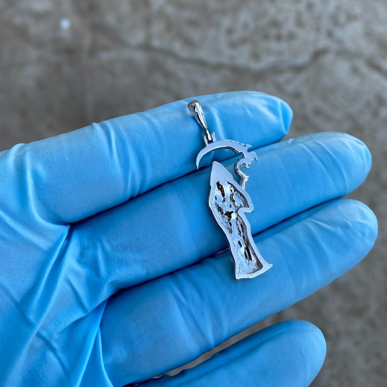 Bone Clip on Charm in 925 Sterling Silver