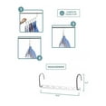 thumbnail image 3 of Pretigo Magic Clothes Hangers Smart Closet Saver Pack of 8 Heavy-Duty Chrome Steel, Space Saving Wonder Hanger Wardrobe Organizer, 3 of 5
