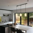 thumbnail image 7 of Kiven H-Type Track Light, 3-Light Modern Halo Track Pendant Lighting Fixtures E26 Socket, 7 of 7