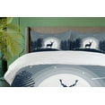 thumbnail image 4 of Ambesonne Deer Hunting Duvet Cover Sets, Mystic Wild Animal, 2-King, Violet Blue Purpleblue, 4 of 7