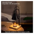thumbnail image 3 of Lampe Chauffe-Bougie avec Minuterie pour Grand Pot de Bougie Parfumée, Hauteur Réglable, Lumière à Intensité Réglable, Chauffage Rapide, 3 of 5