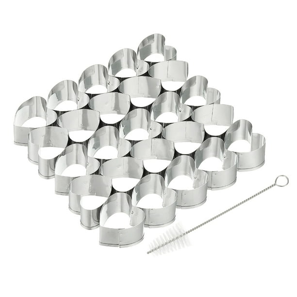 Cortador de Galletas en Forma de Corazón, Utensilio de Cocina para Hacer Fondant Plateado