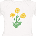 thumbnail image 4 of Inktastic Yellow Buttercup Flowers Boys or Girls Long Sleeve Baby Bodysuit, 4 of 5