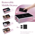 thumbnail image 4 of Estuche de maquillaje FRENESSA 3 en 1 con almacenamiento grande, rosa, 4 of 8