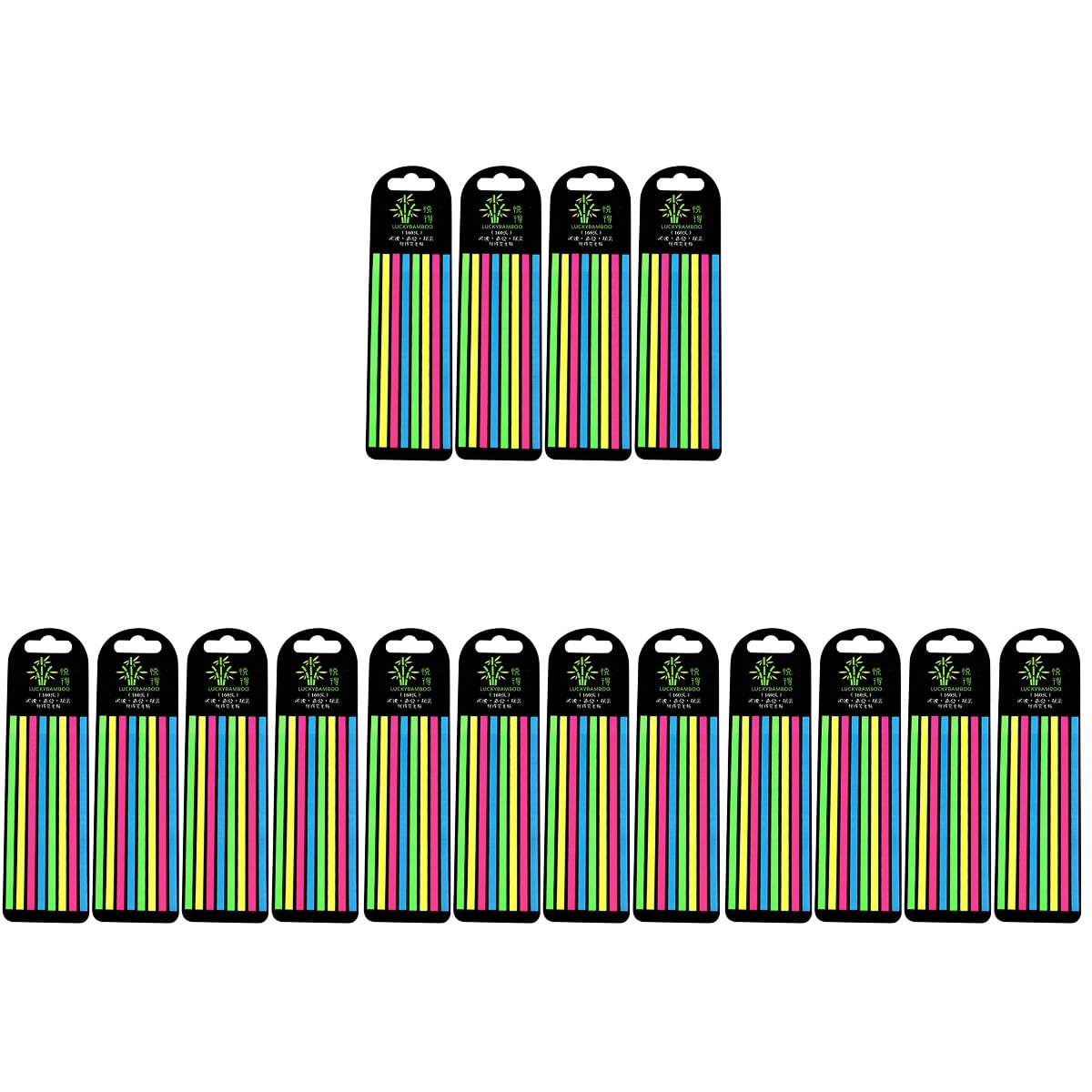FRCOLOR 16 Boxes  Fluorescence Bookmarks Reading Notebook Tabs Fine Reading Strips Reading Stickers