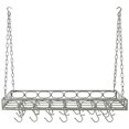 thumbnail image 3 of Old Dutch International 36 x 17.3 x 3.3 Antique Pewter Rect Pot Rack with 16 Hooks - 105PW, 3 of 6