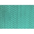 thumbnail image 1 of Ahgly Company Machine Washable Indoor Rectangle Oriental Turquoise Blue Industrial Area Rugs, 2' x 5', 1 of 4
