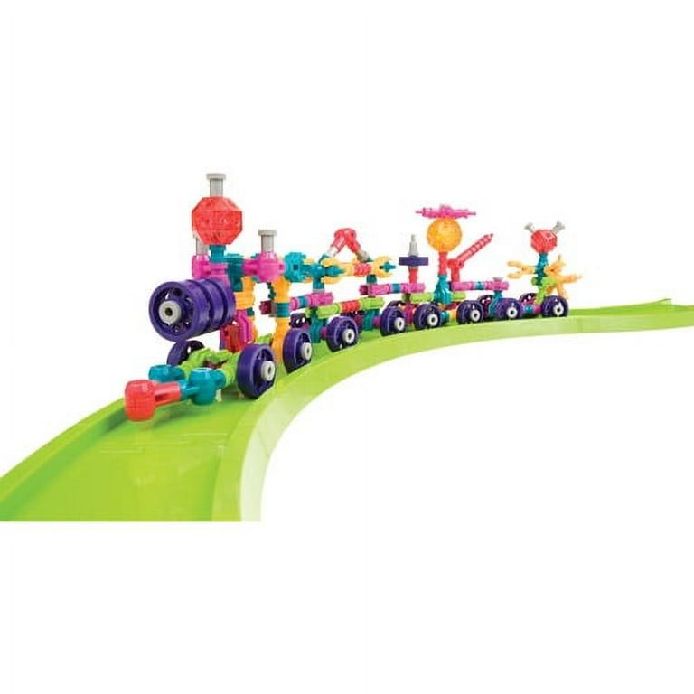 Hansen Toy Jawbones Train & Railroad Build Set - 160 Pieces Hansen Toy Jawbones Train & Railroad Build Set - 160 Pieces