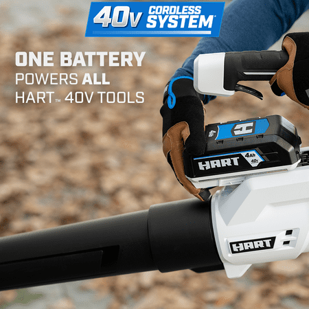 Restored Premium HART Cordless 40-Volt 450 CFM Axial Blower (1) Lithium-Ion 4.0 Ah Battery (Refurbished)