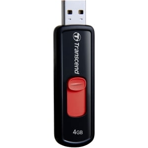 4GB JETFLASH 500 USB 2.0 DRIVE BLACK DSHIP AVAIL