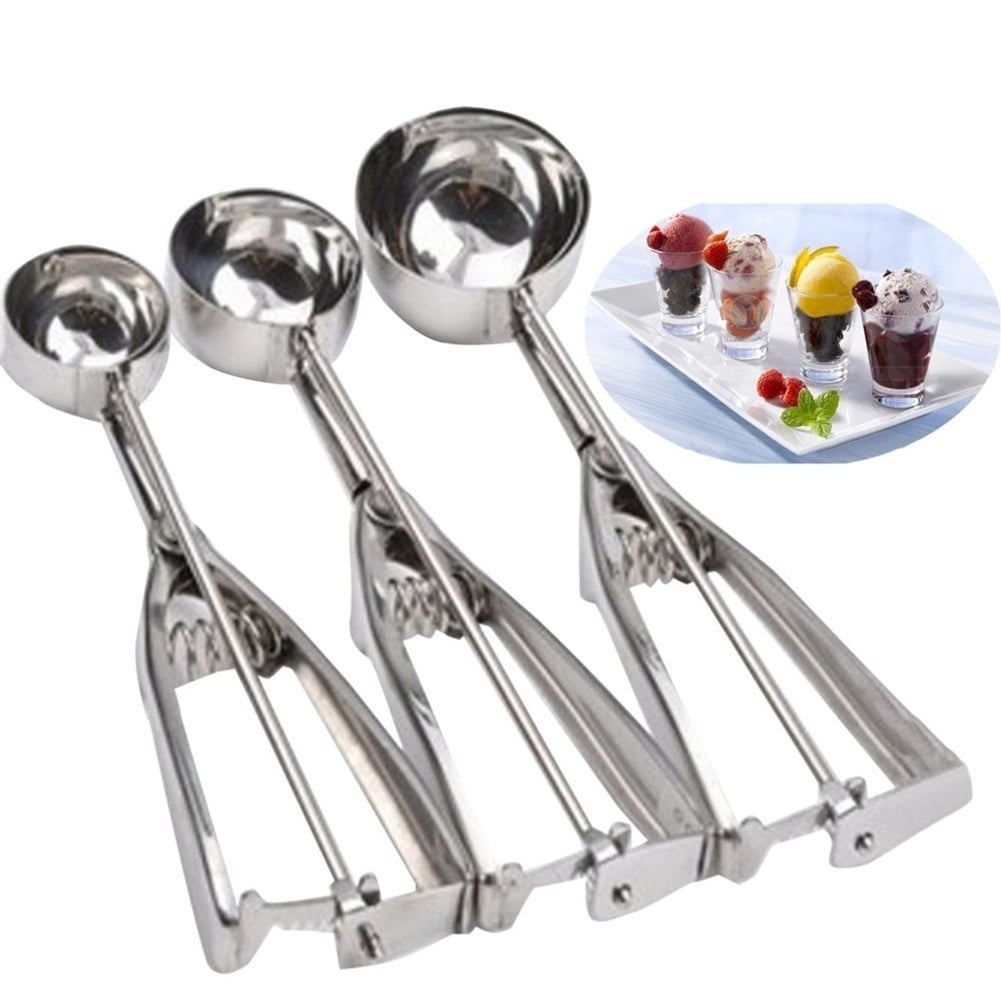 EY_ AM_ ICE CREAM SCOOP METAL COOKIE DOUGH MUFFIN SPOON KITCHEN SPHERICAL MOULD 