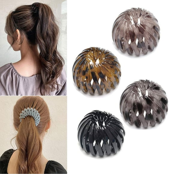 Hair, Birdnest Magic Hair Clip, Hair Holder, Bird Nest Magic Hair Clip for Women and Girls (4pc-Color A)