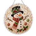 thumbnail image 2 of Christmas Diamond Art Hanging Kit for Adults, DIY Diamonds Painting Door Hanger Board Kit, Special Acrylic Diamond Art Painting Pendant Ornament Christmas tree, 2 of 7