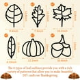 12 Pieces Thanksgiving Fall Leaf Craft Suncatchers Kit Tissue Arts