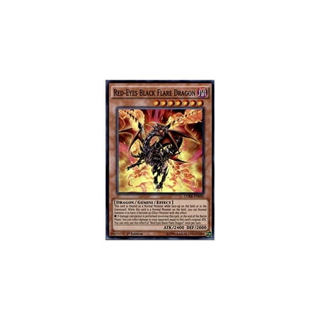 Black Feather Yu Gi Oh - yu-gi-oh! - red-eyes black flare dragon (core-en020) - clash of rebellions - 1st edition - super rare