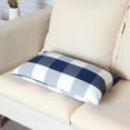 thumbnail image 4 of Buffalo Check Plaid Pillow Covers Decorative Outdoor Throw Pillow Covers 12 x 20 Farmhouse Throw Pillows for Couch Sofa Bed Home Pack of 2 Navy Blue, 4 of 6