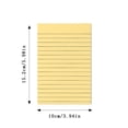 thumbnail image 3 of Large Size Lined Sticky Notes Colorful Self Lined Memo Pads Removable Sticky Notes for Student Home Message Reminder, 3 of 9