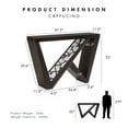 thumbnail image 3 of Furniture of America Wyll Contemporary LED Wood Console Table with Remote, Cappuccino, 3 of 19