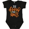 thumbnail image 3 of Inktastic Thanksgiving I'll Bring the Rolls in Orange Boys or Girls Baby Bodysuit, 3 of 5
