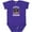 Purple, variant on Inktastic Protected by a Dachshund Dog Boys or Girls Baby Bodysuit