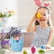 thumbnail image 2 of Huevos de Pascua Llenos para Niños Tejidos Conejo Cesta Hierro 21x12.5x8.5cm / 8.27x4.92x3.35In Orejas Largas Tote para Huevos Almacenamiento Cesta de Regalo de Pascua para Niños, 2 of 6